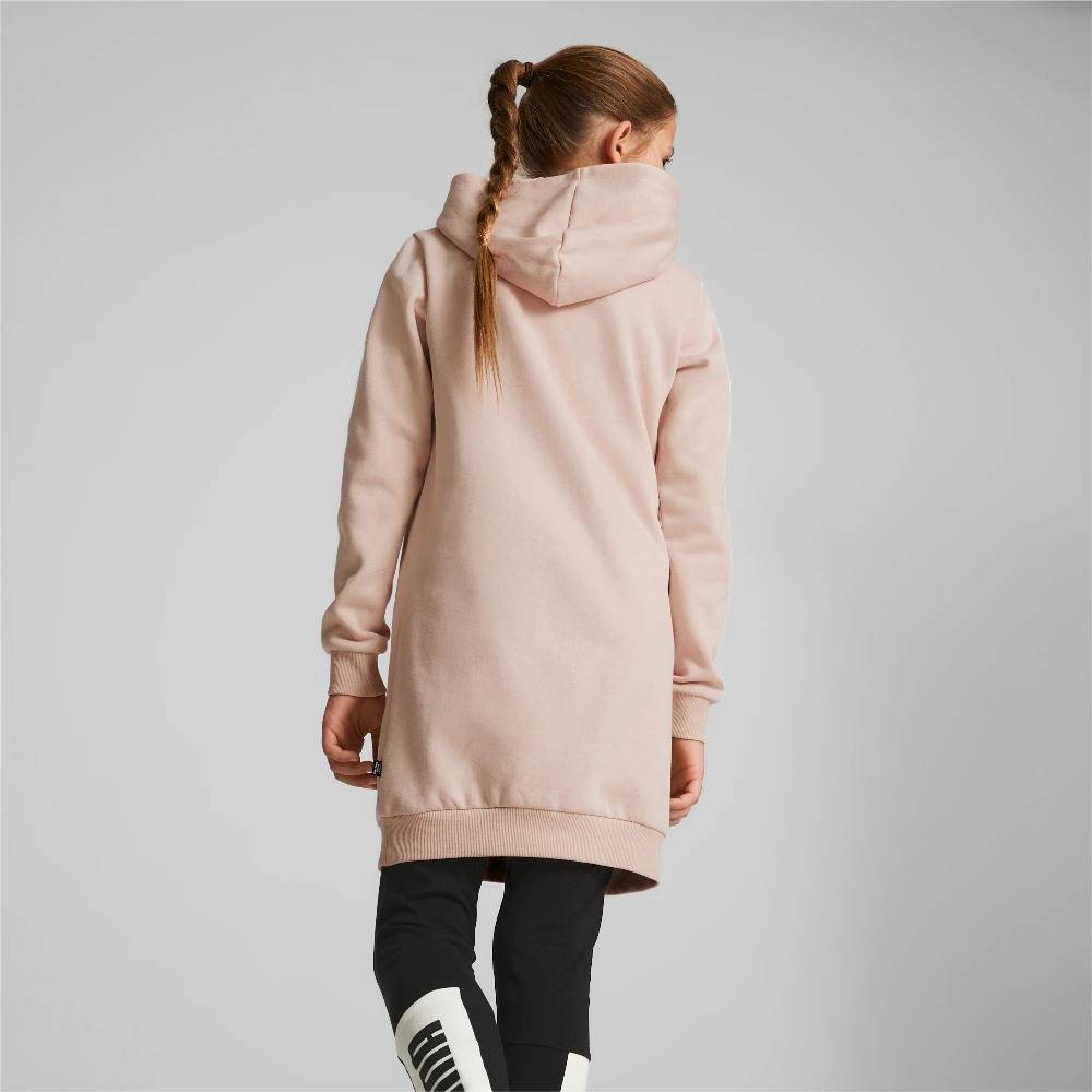 PUMA ESSENTIAL LOGO GIRLS HOODED DRESS