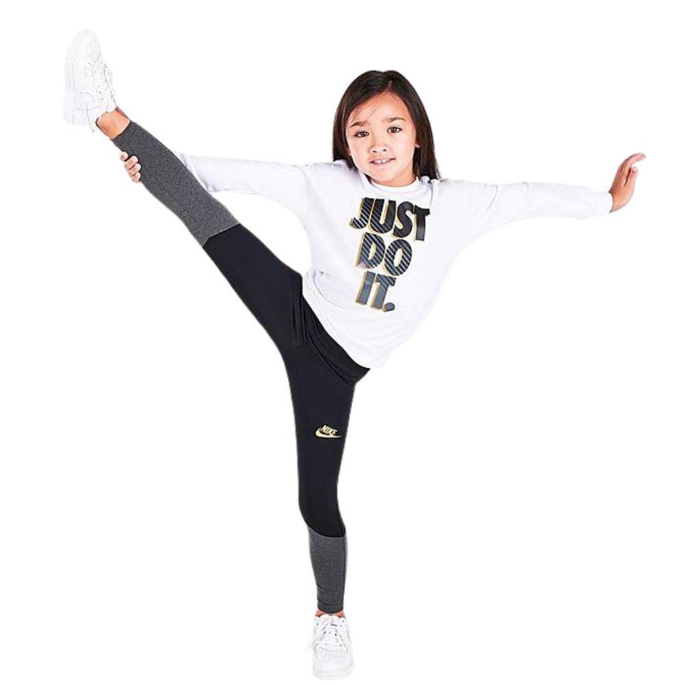 NIKE LITTLE GIRLS GO FOR GOLD  SET Crewneck Sweatshirt and Leggings