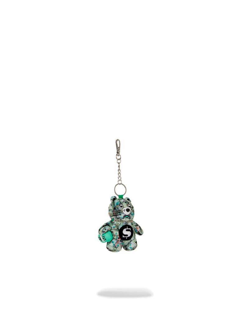 SPRAYGROUND MONEY BANKS BEAR KEYCHAIN
