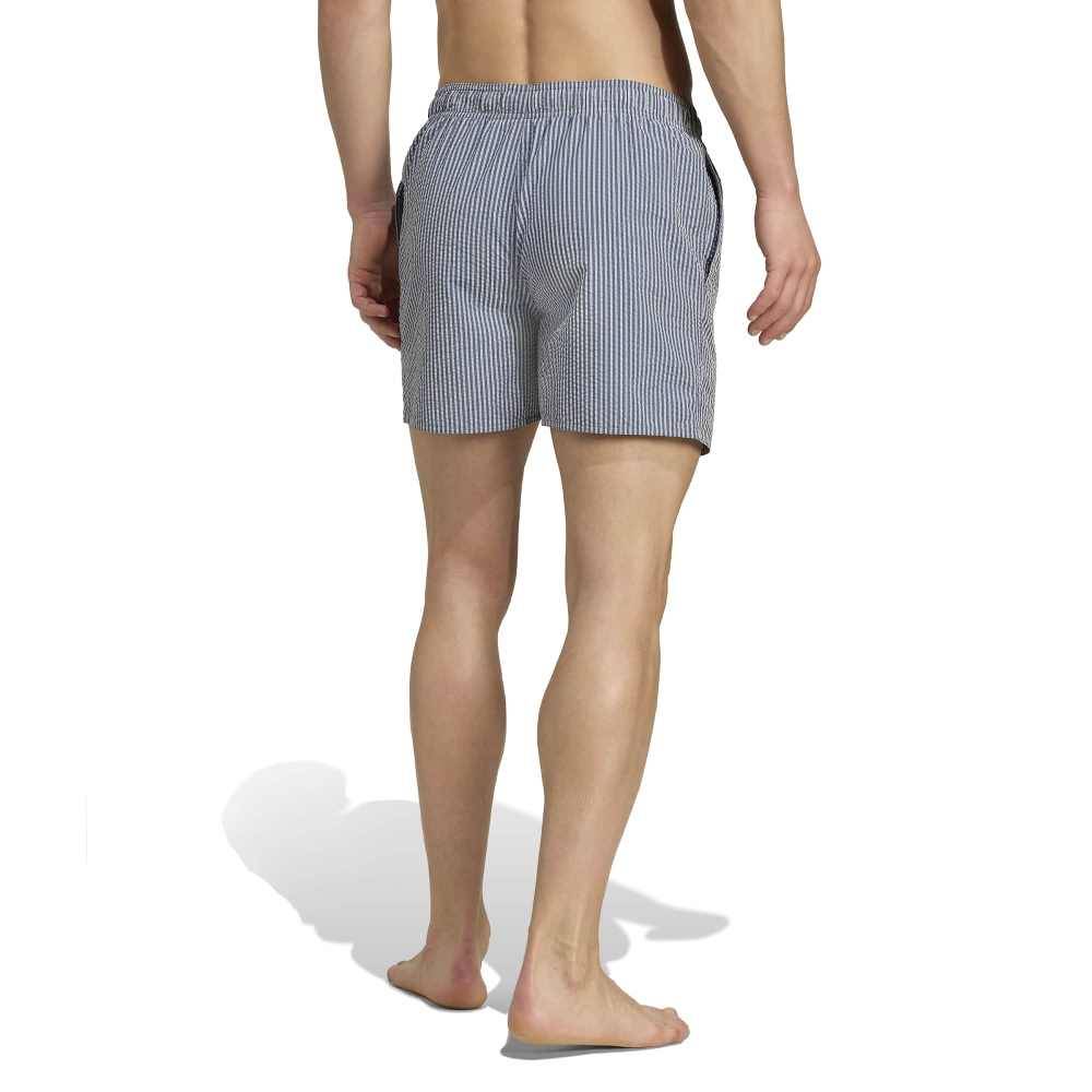 ADIDAS M SEERSUCKER STRIPY SWIM SHORTS 5 INCH