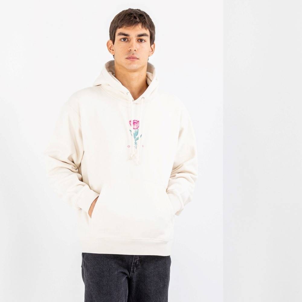 OBEY BARBWIRE FLOWER PREMIUM HOODED FLEECE