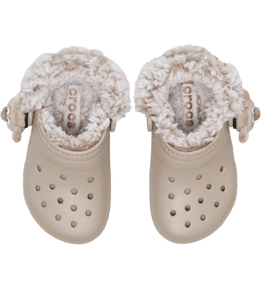 CROCS TODDLER CLASSIC BEAR PLUSH FLEECE LINED CLOG