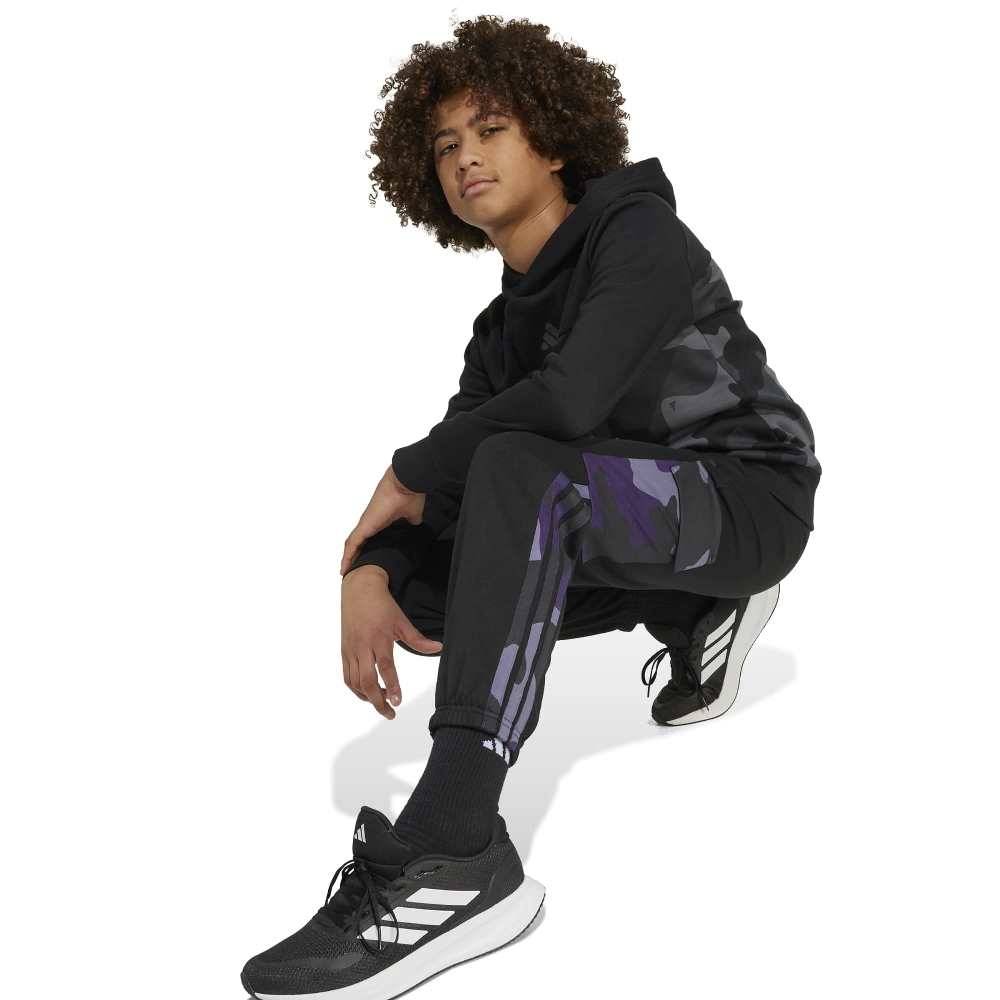 ADIDAS YOUTH SEASONAL ESSENTIALS CAMO FRENCH TERRY CARGO PANT