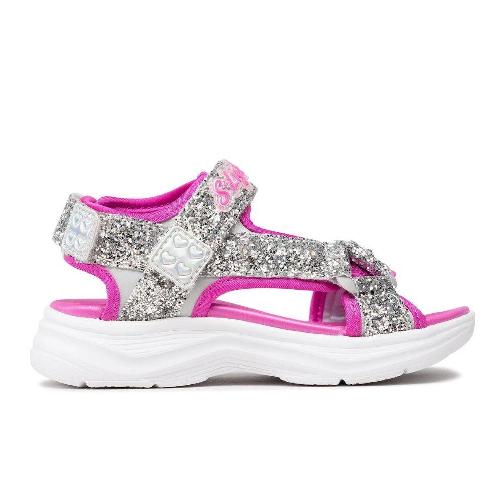 SKECHERS GIRLS GLITTERY GLAM SANDALS