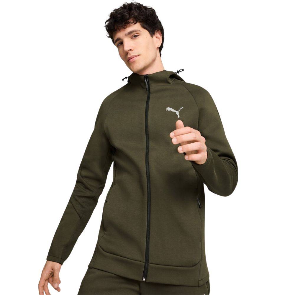 PUMA EVOSTRIPE FULL-ZIP HOODIE DK