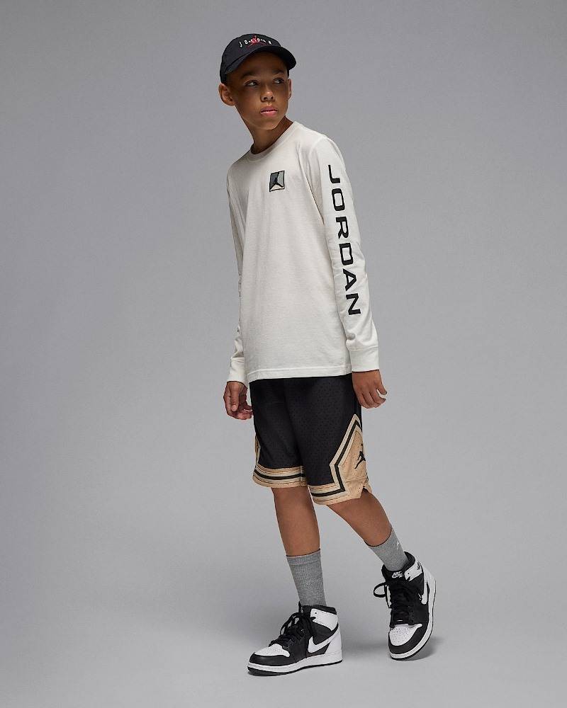 NIKE JORDAN BOYS MJ ESS BASELINE LS TEE