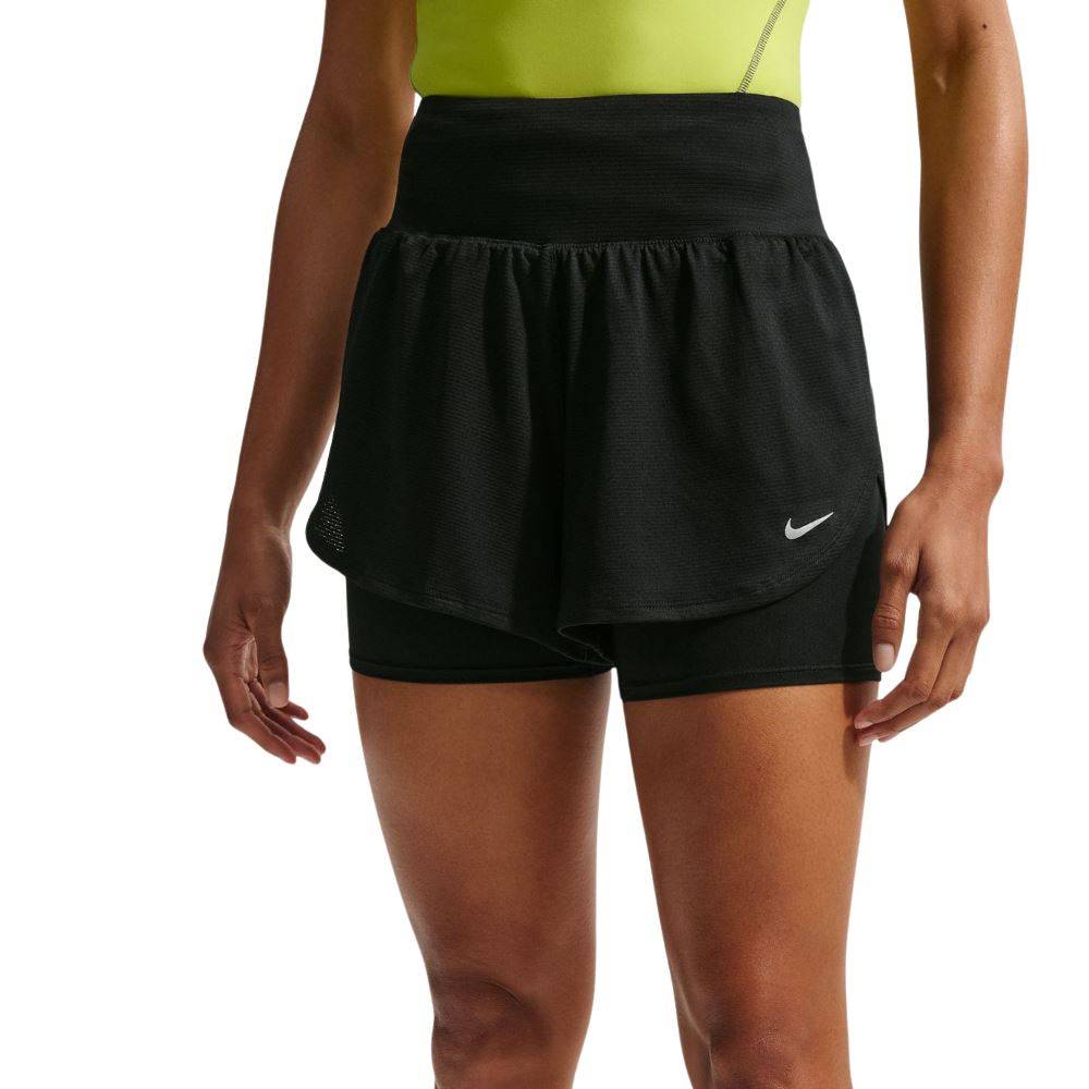 NIKE WOMENS MESH 2-IN-1 TRAINING SHORT