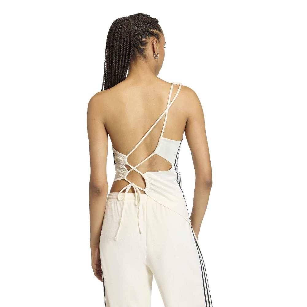 ADIDAS ORIGINALS ROUCHED ONE SHOULDER TOP