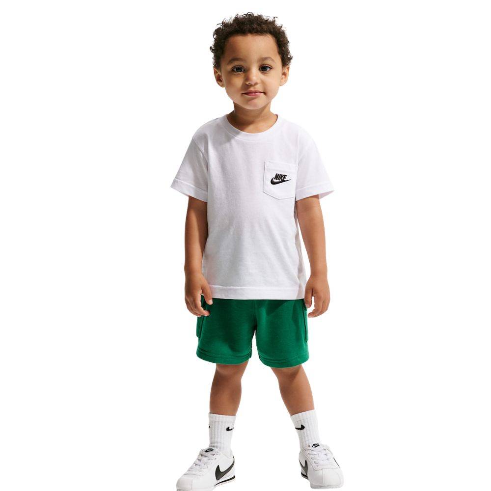 NIKE LITTLE BOYS NSW PKT TEE FT SHORT SET