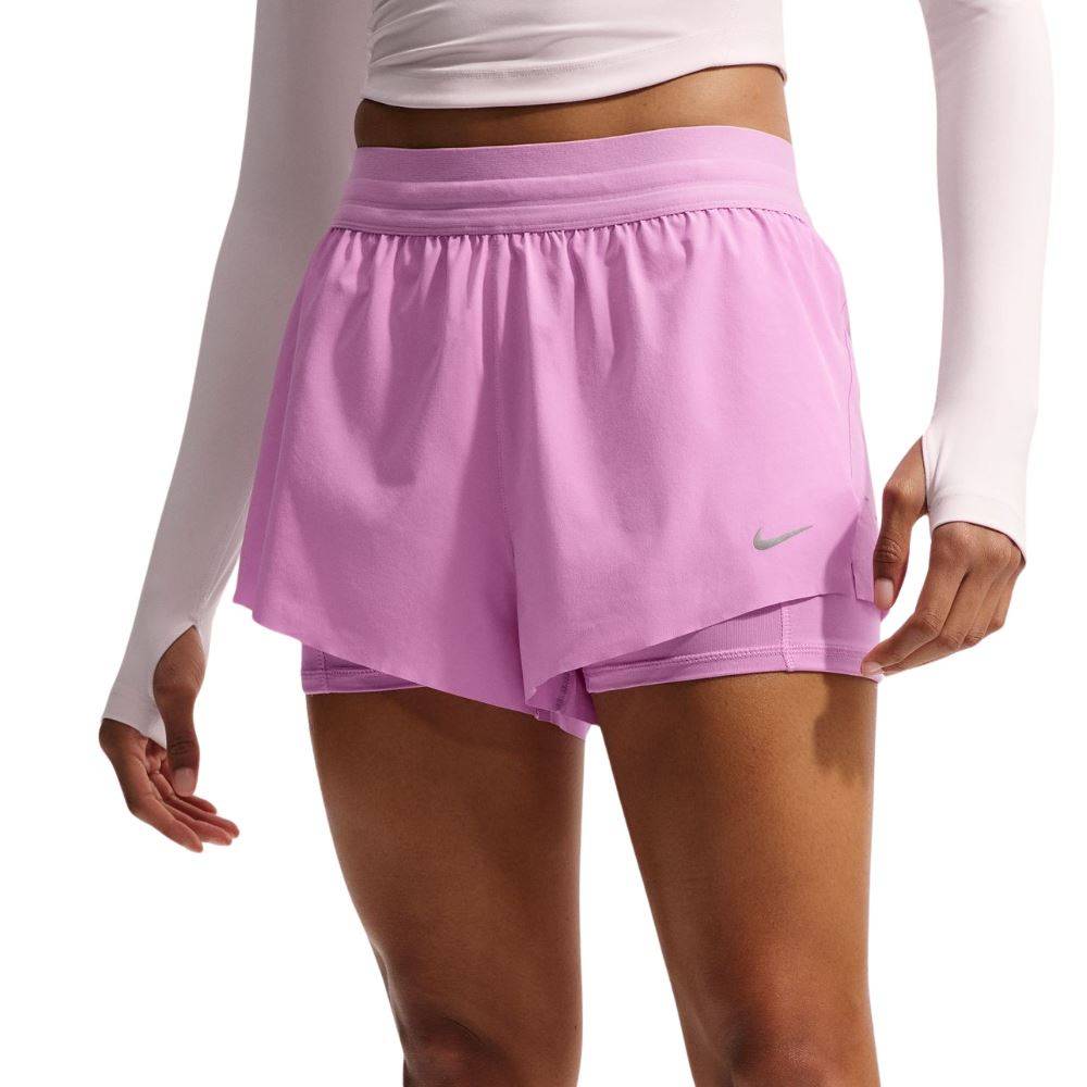 NIKE SWIFT DRI-FIT MID-RISE 2-IN-1 RUN SHORT