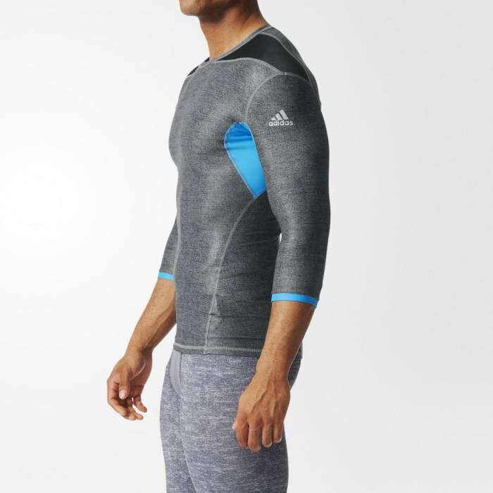 ADIDAS TECHFIT CHILL 3/4 TEE MENS