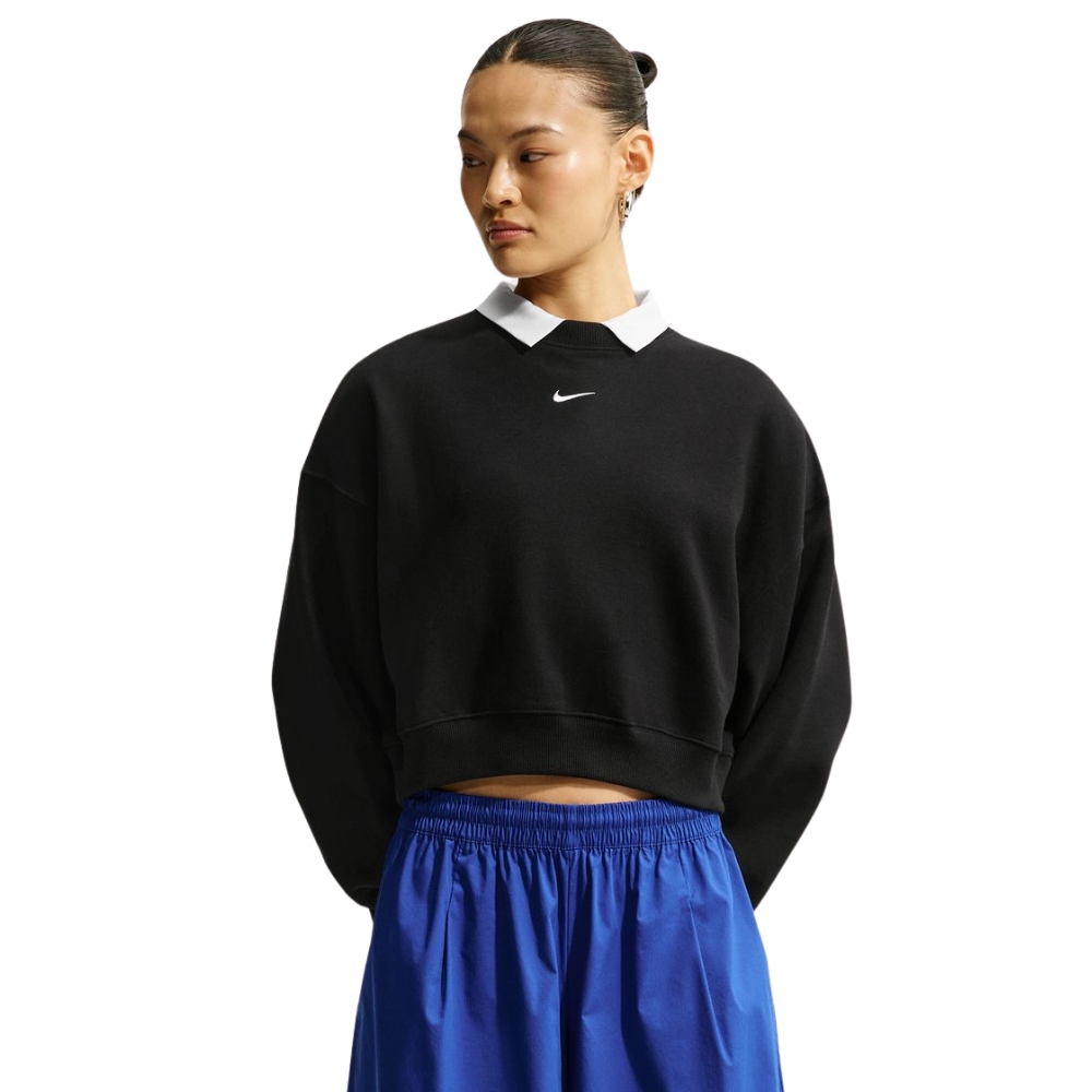 NIKE STUDIO FLEECE OVERSIZED CROPPED CREW