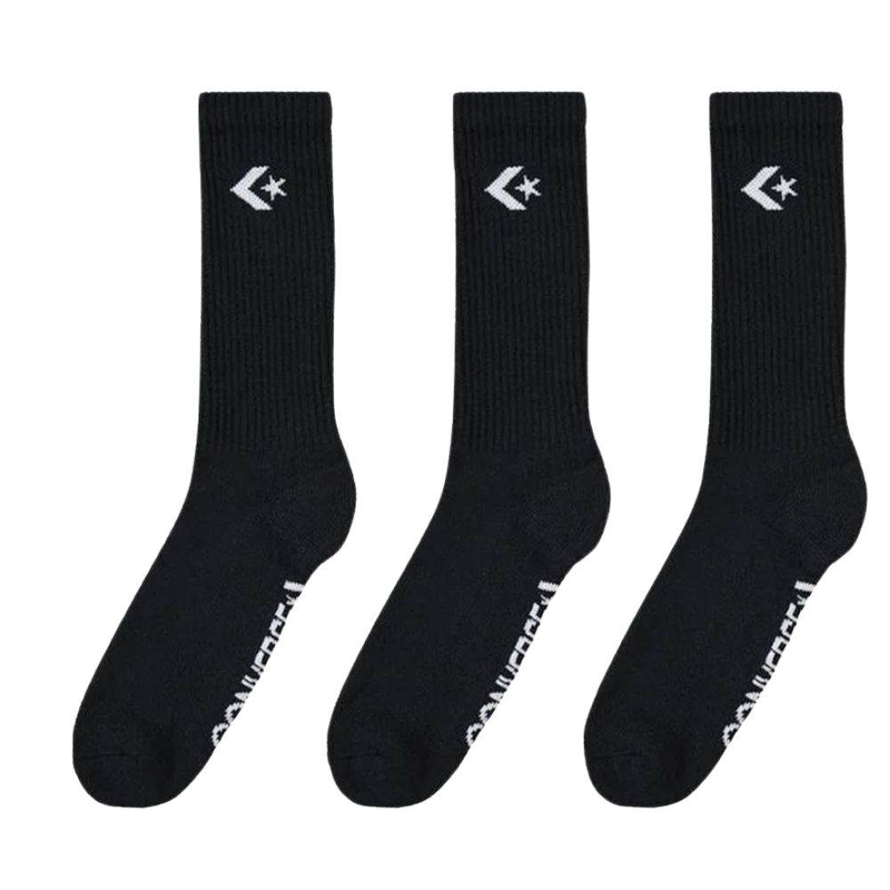 CONVERSE CLASSIC STAR CREVRON CREW 3-PACK SOCKS