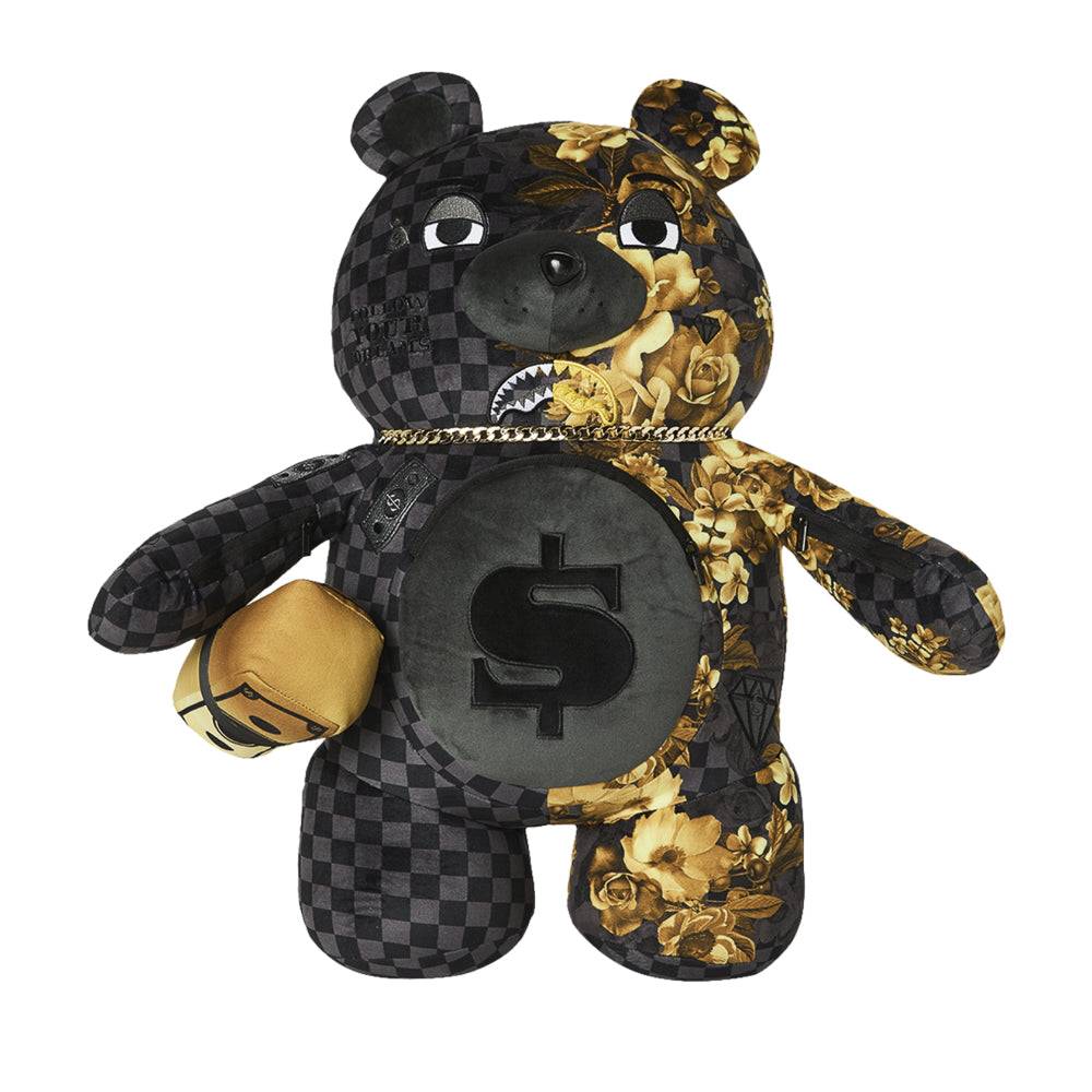 SPRAYGROUND GOLD FLORAL REMIX MONEYBEAR BACKPACK