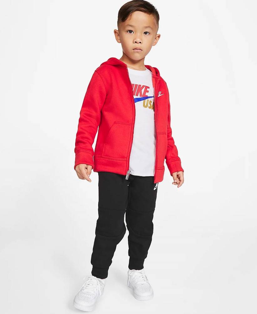 NIKE LITTLE BOYS CLUB FLEEZE FULL-ZIP HOODIE