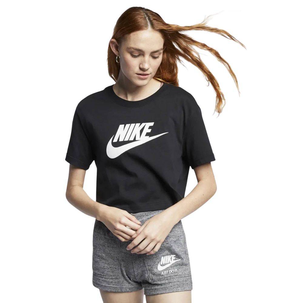NIKE SPORTSWEAR WOMENS ESSENTIALS CROP ICON TEE