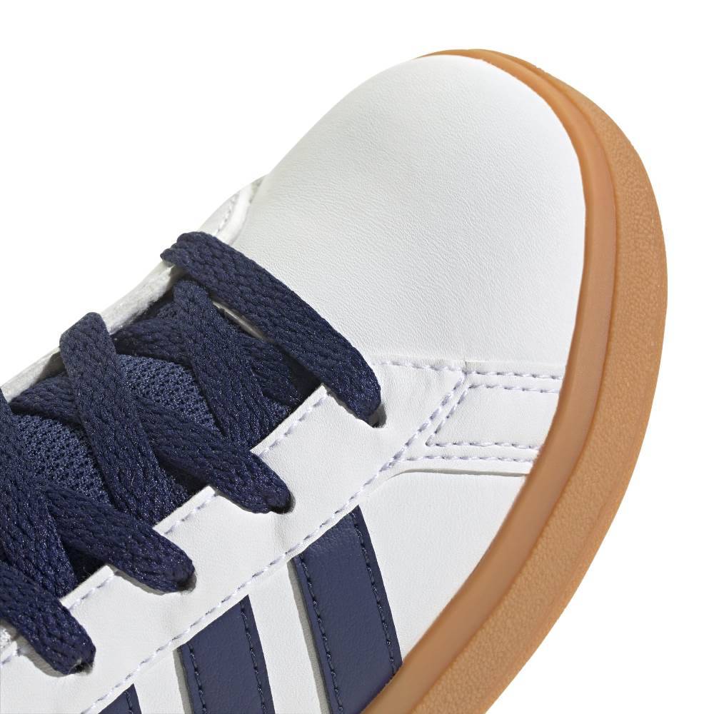 ADIDAS KIDS GRAND COURT LIFESTYLE TENNIS LACE-UP SHOES
