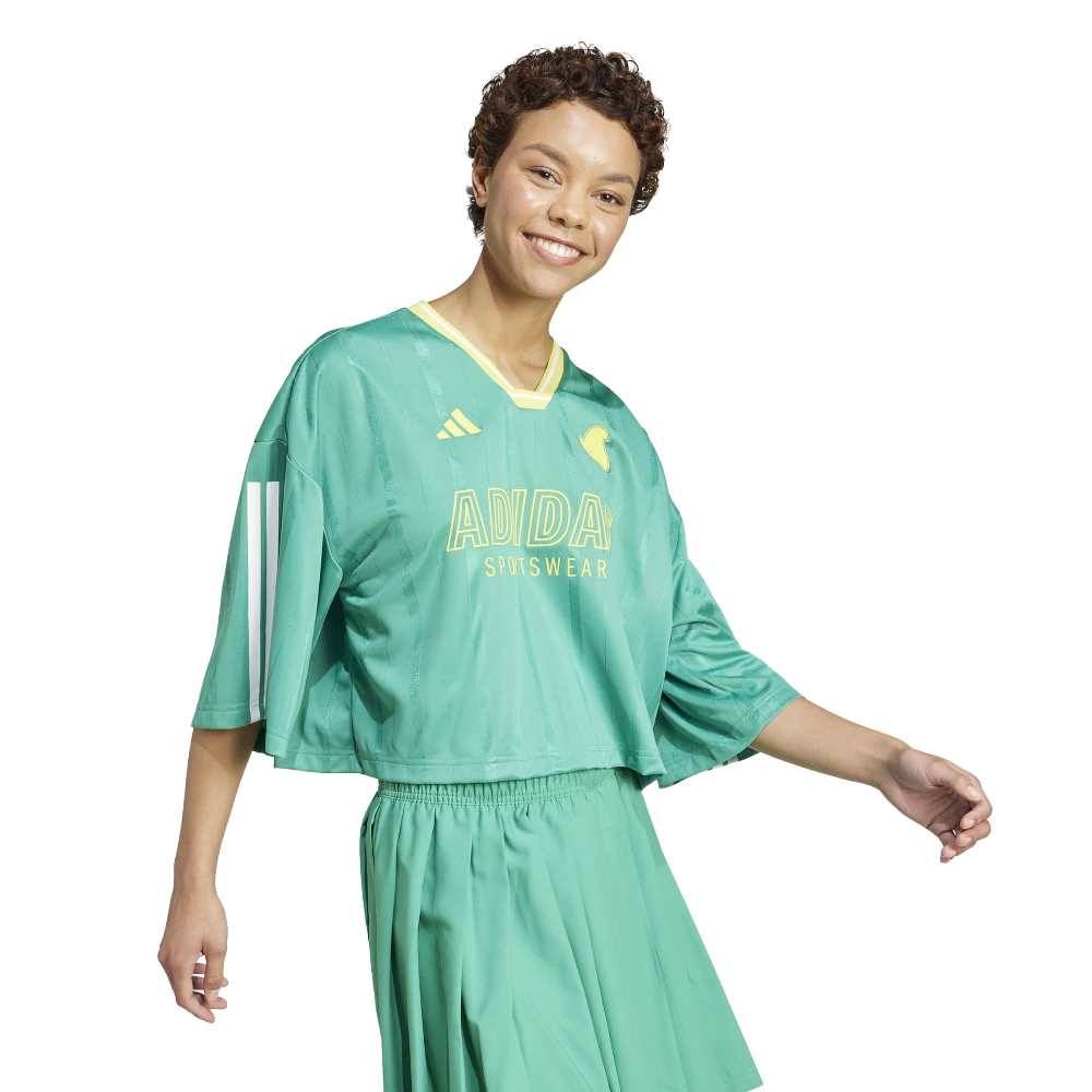 ADIDAS TIRO CUT 3 STRIPES OVERSIZED MESH JERSEY