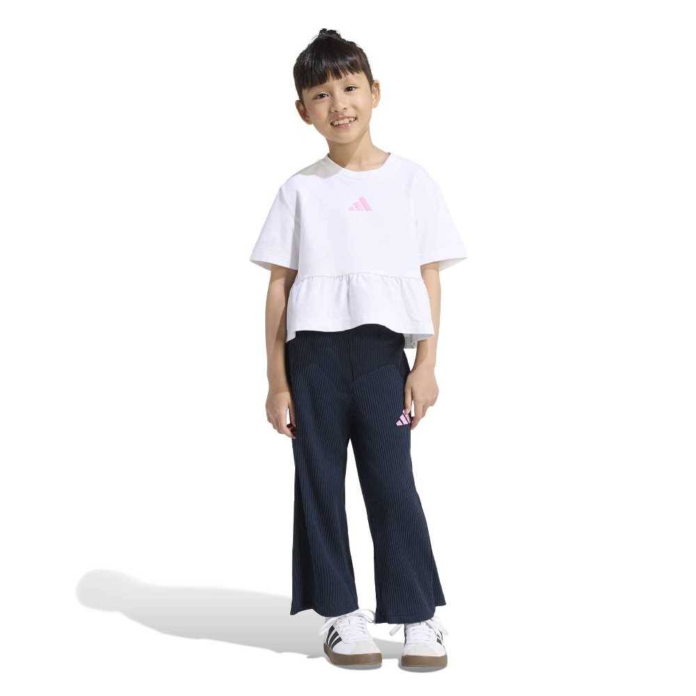 ADIDAS LITTLE GIRLS SEASONALS SWEAT RUFFLES SET