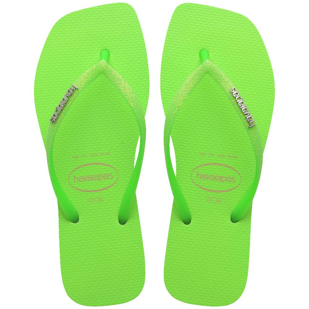 HAVAIANAS SLIM SQUARE GLITTER NEON
