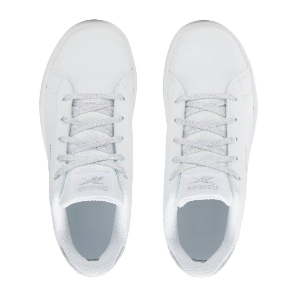 REEBOK JUNIOR GIRLS COURT CLEAN HOOK & LOO SHOES