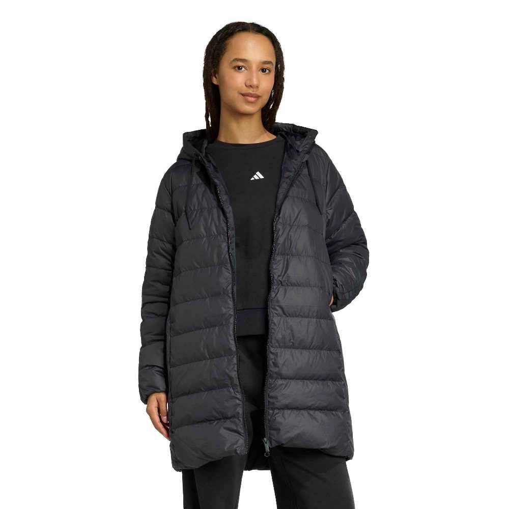 ADIDAS ESSENTIALS CLIMAWARM 3 STRIPES LIGHT DOWN HOODED PARKAS