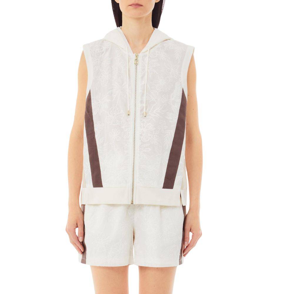 LIU JO EMBROIDERED COTTON VEST