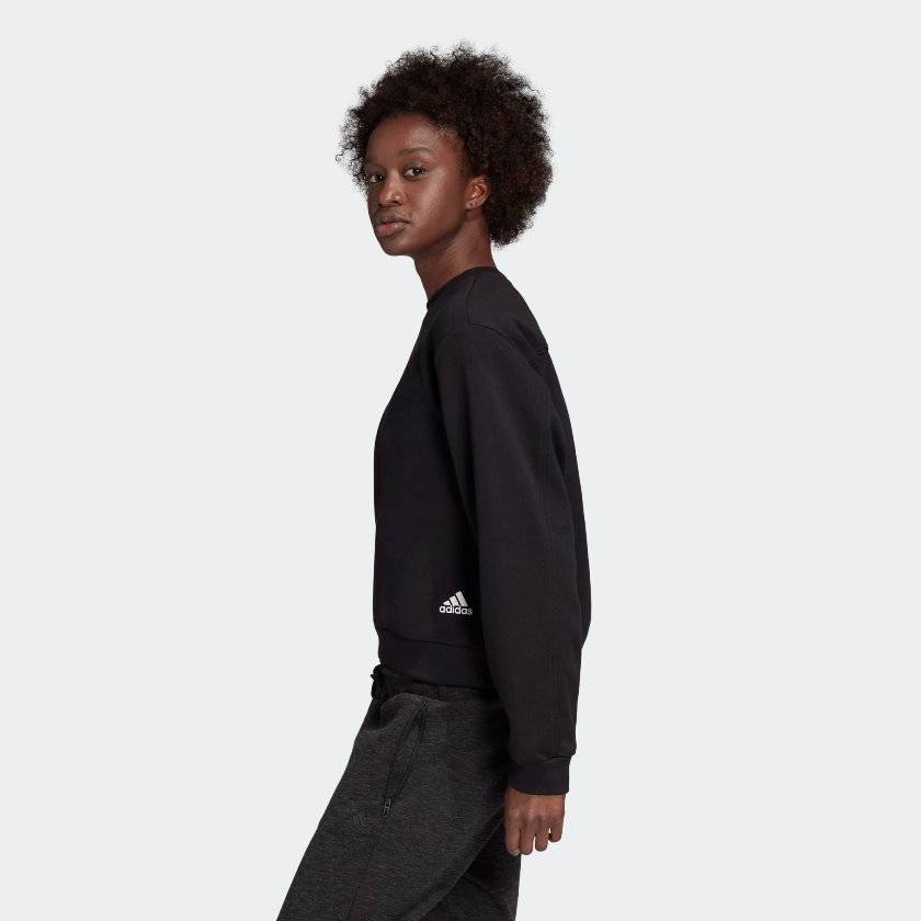 ADIDAS WOMENS PLEATED SWEATSHIRT