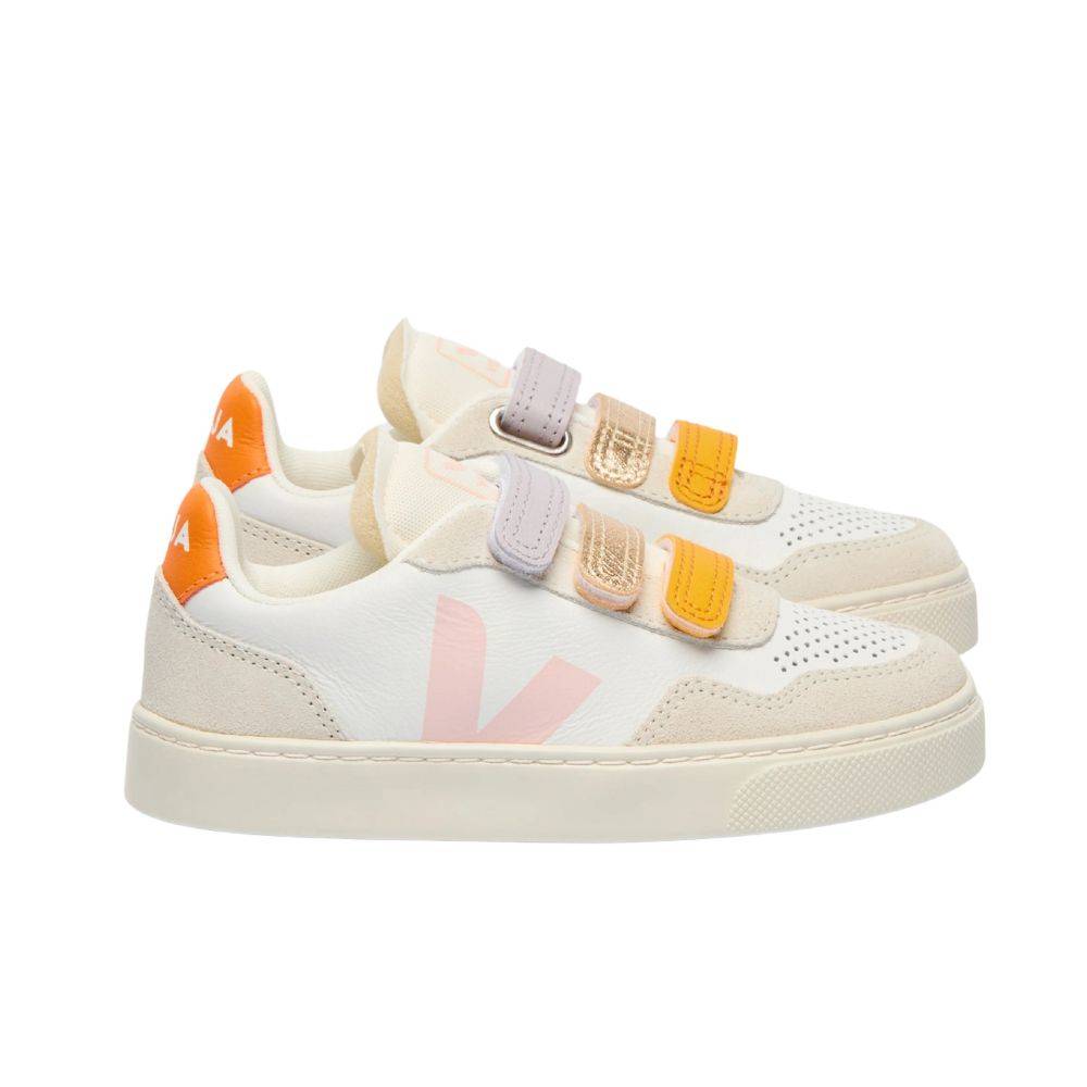 VEJA V-90 ORGANIC TRACED LEATHER KIDS