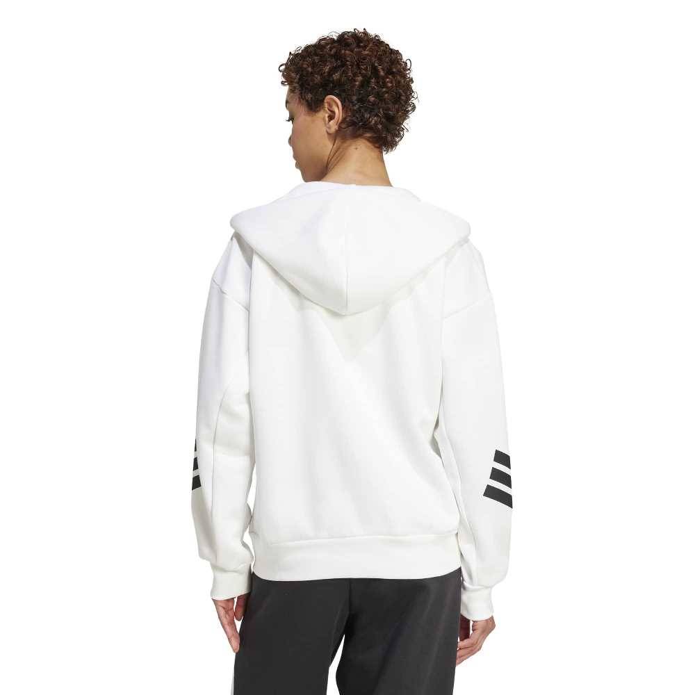 ADIDAS FUTURE ICONS THREE STRIPES FULL ZIP HOODIE