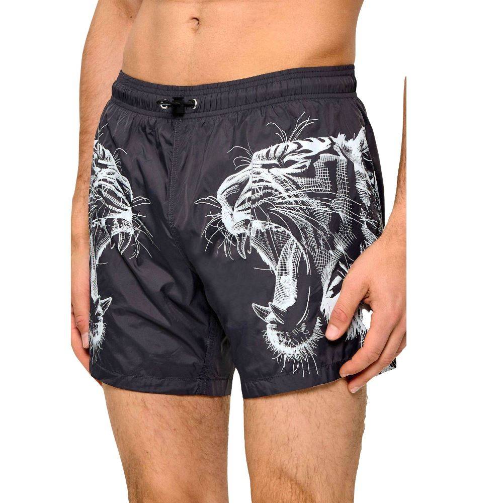 PLEIN SPORT DOUBLE TIGER SWIM SHORT