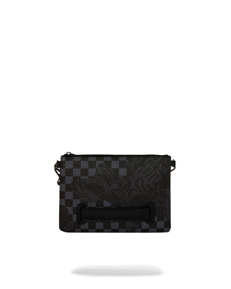 SPRAYGROUND 4AM RED SHARK CROSSOVER CLUTCH
