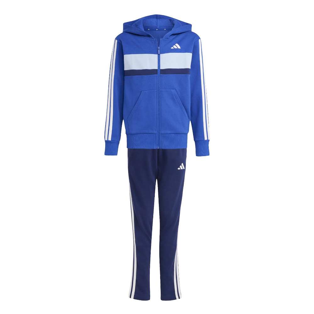 ADIDAS YOUTH SEASONAL ESSENTIALS TIBERIO 3 STRIPES FLEECE TRACKSUIT