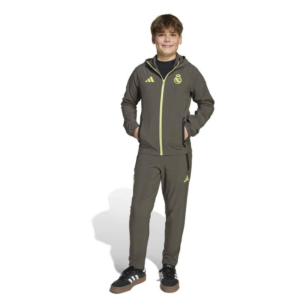 ADIDAS YOUTH REAL MADRID TIRO25 COMPETITION VIS TECH TRAVEL JACKET