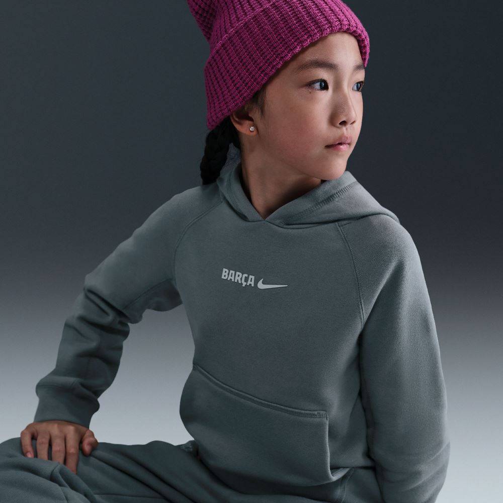 NIKE BARCELONA NSW KIDS AIR PULLOVER HOODIE