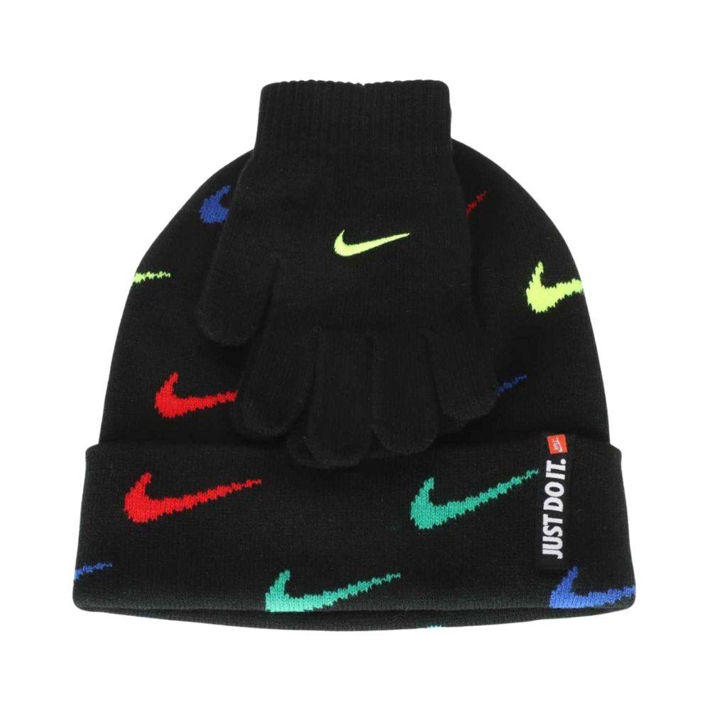 NIKE SWOOSH REPEAT BEANIE SET