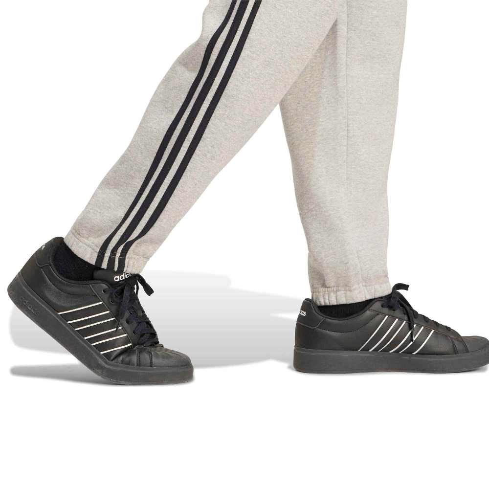 ADIDAS M ESSENTIALS 3-STRIPES FLEECE TAPERED CUFFED PANTS