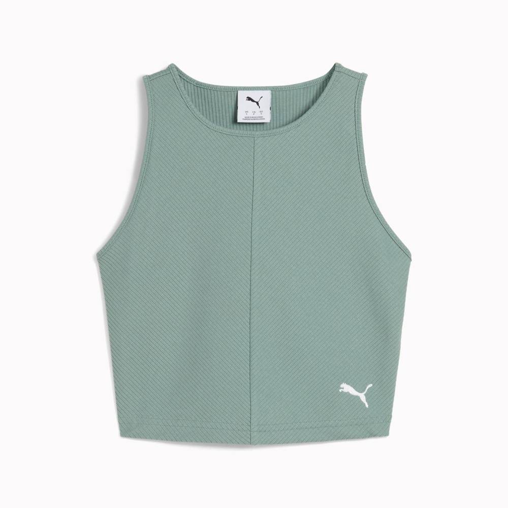 PUMA WARDROBE ESS RIBBED CROP TOP