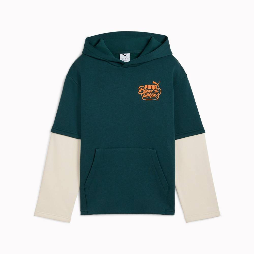 PUMA MID90S LAYERED HOODIE FLEECE B