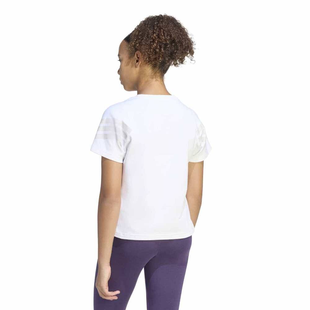 ADIDAS GIRLS FUTURE ICONS 3 STRIPES T-SHIRT