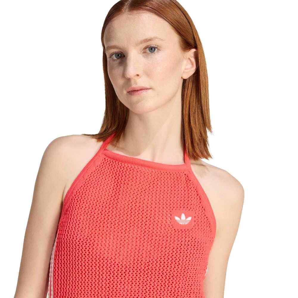ADIDAS ORIGINALS KNITTED CROCHET TOP