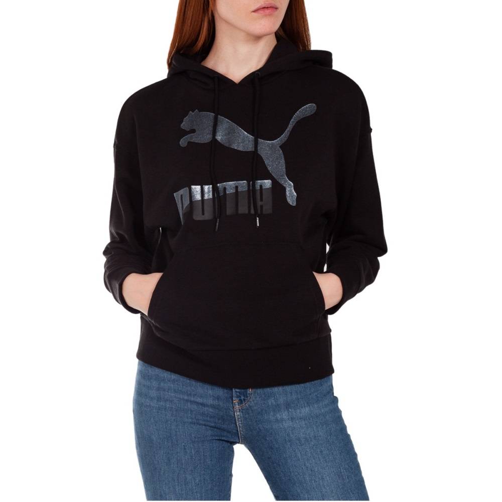 PUMA WOMENS CLASSIC LOGO HOODIE