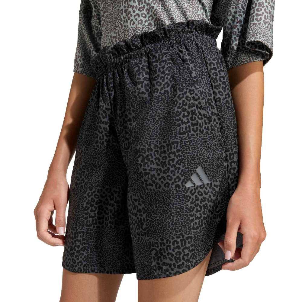 ADIDAS GIRLS SPORT ICONS ALLOVER PRINTED SHORTS