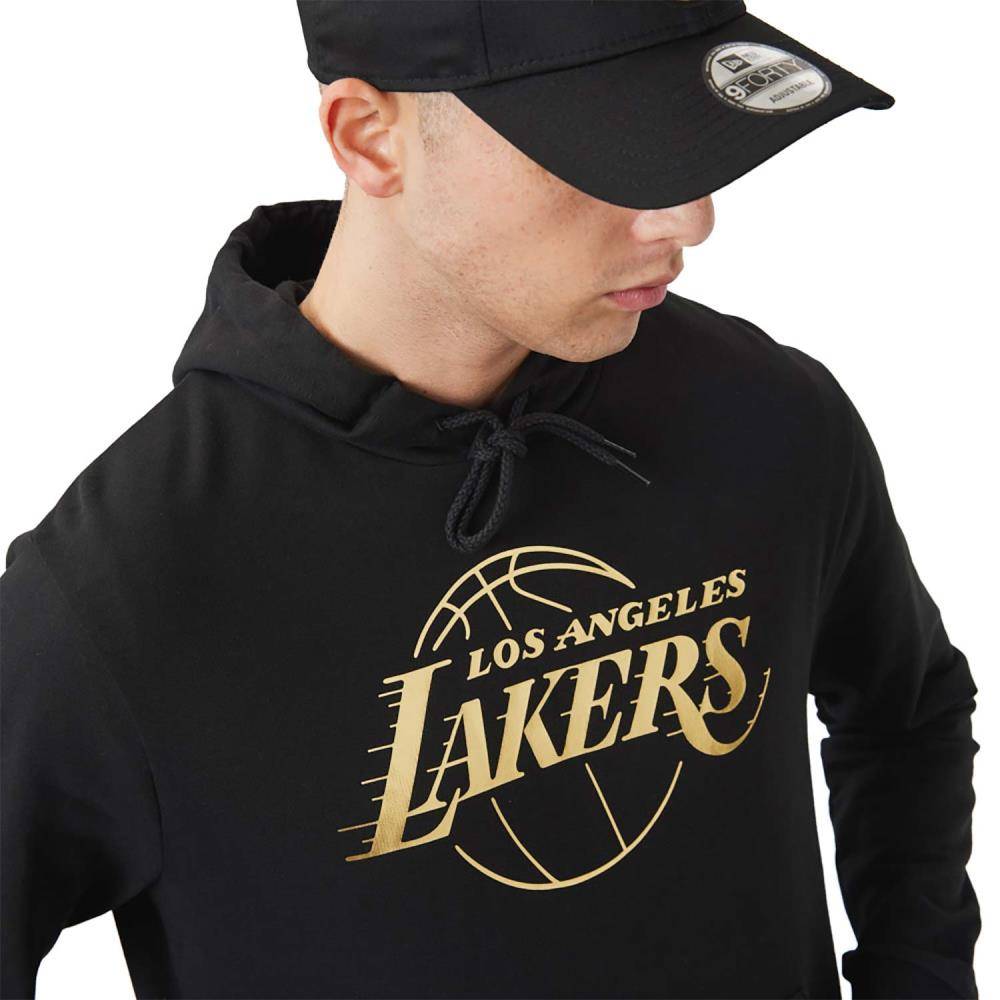 NEW ERA NBA LOS ANGELES LAKERS FOIL PRINT HOODIE