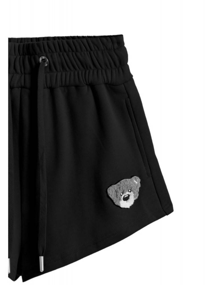 MWM TEDDY BEAR FLOCK PATCH REGULAR FIT SHORTS WOMEN