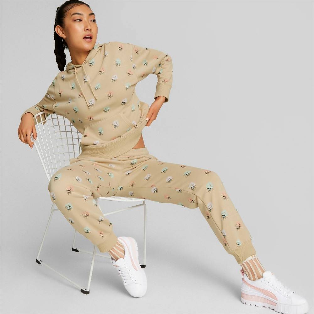 PUMA BRAND LOVE ALL-OVER-PRINT HOODIE
