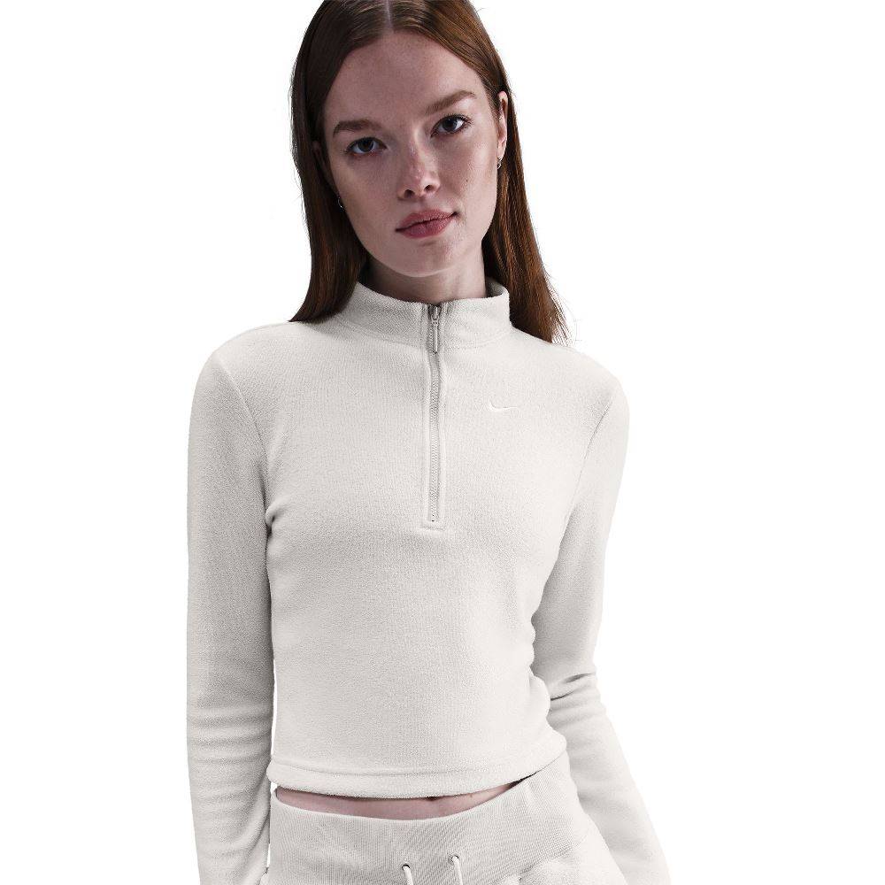 NIKE NSW PHOENIX PLUSH 1/2 ZIP COZY FLEECE TOP