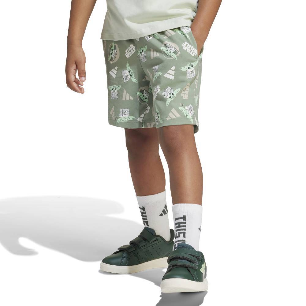 ADIDAS LITTLE KIDS STAR WARS MANDALORIAN T-SHIRT SET