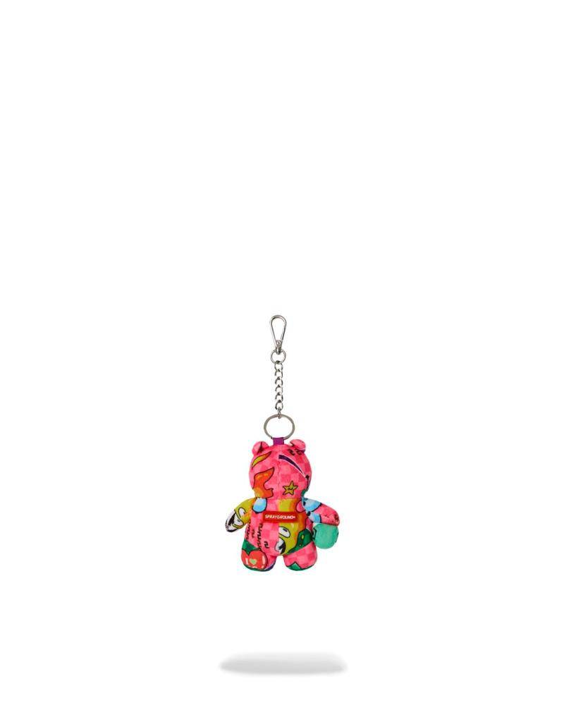 SPRAYGROUND WILD WTF BEAR KEYCHAIN