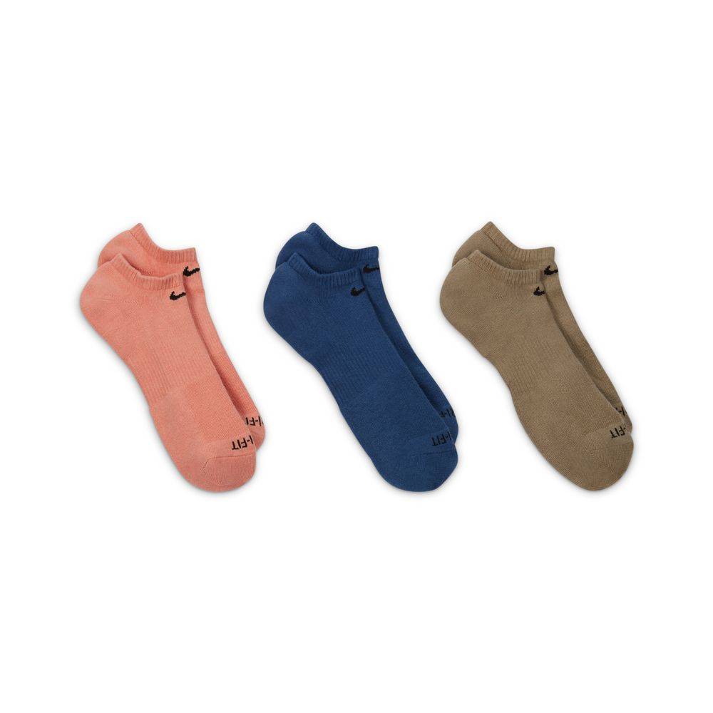 NIKE EVERYDAY PLUS CUSHION NO-SHOW 3-PAIRS SOCKS